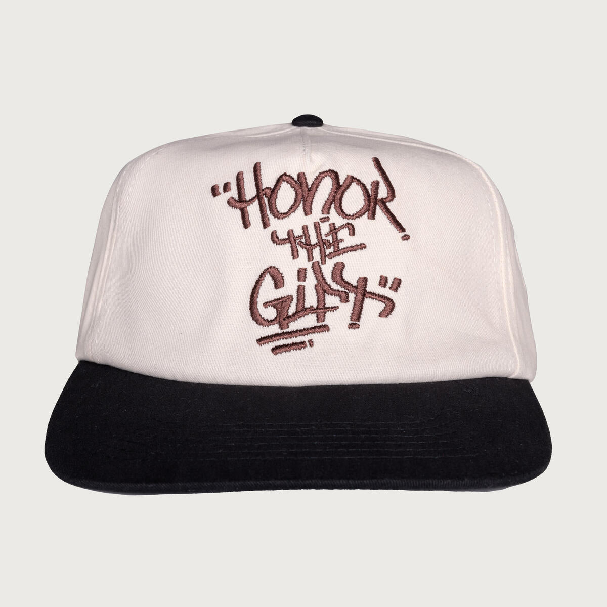 Honor The Gift Script Hat White