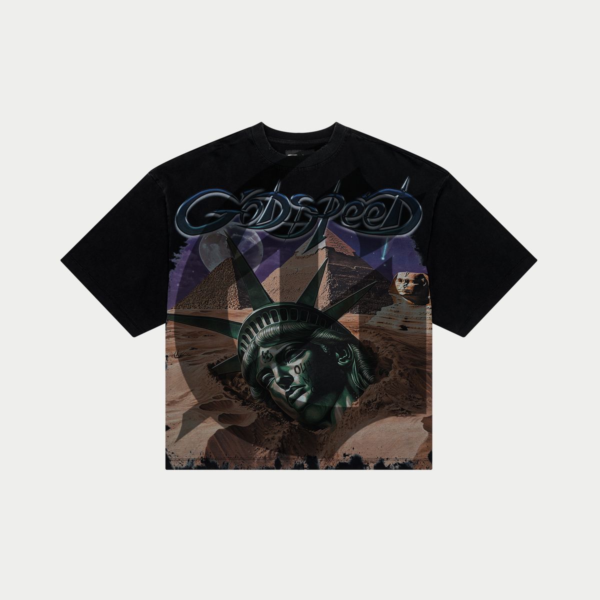 Godspeed Mother Cairo T-Shirt Black Wash | Common Hype