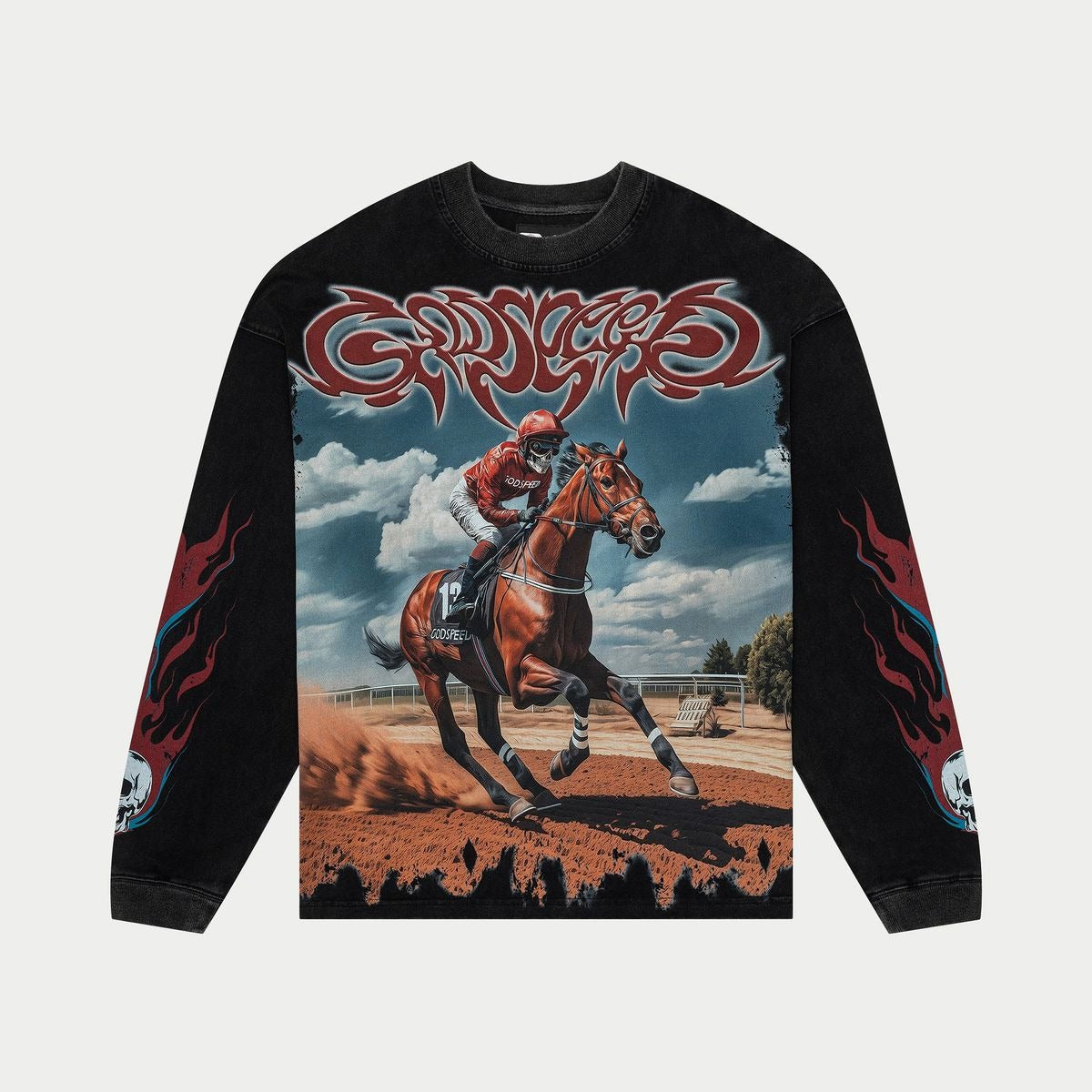 Godspeed Thoroughbred Long Sleeve Black Wash | Common Hype