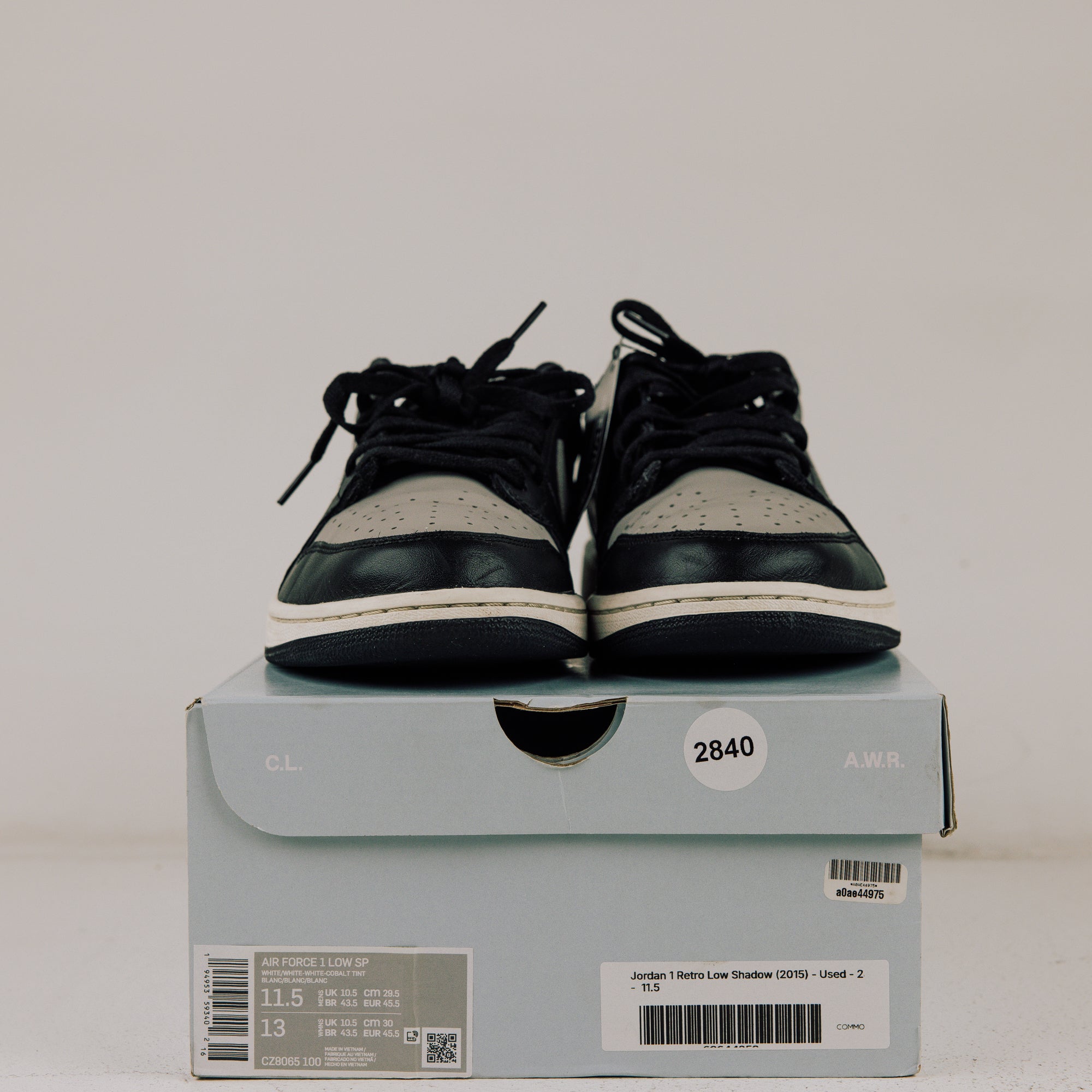 Jordan 1 Retro Low Shadow (2015) - Used - 2840 - Common Hype