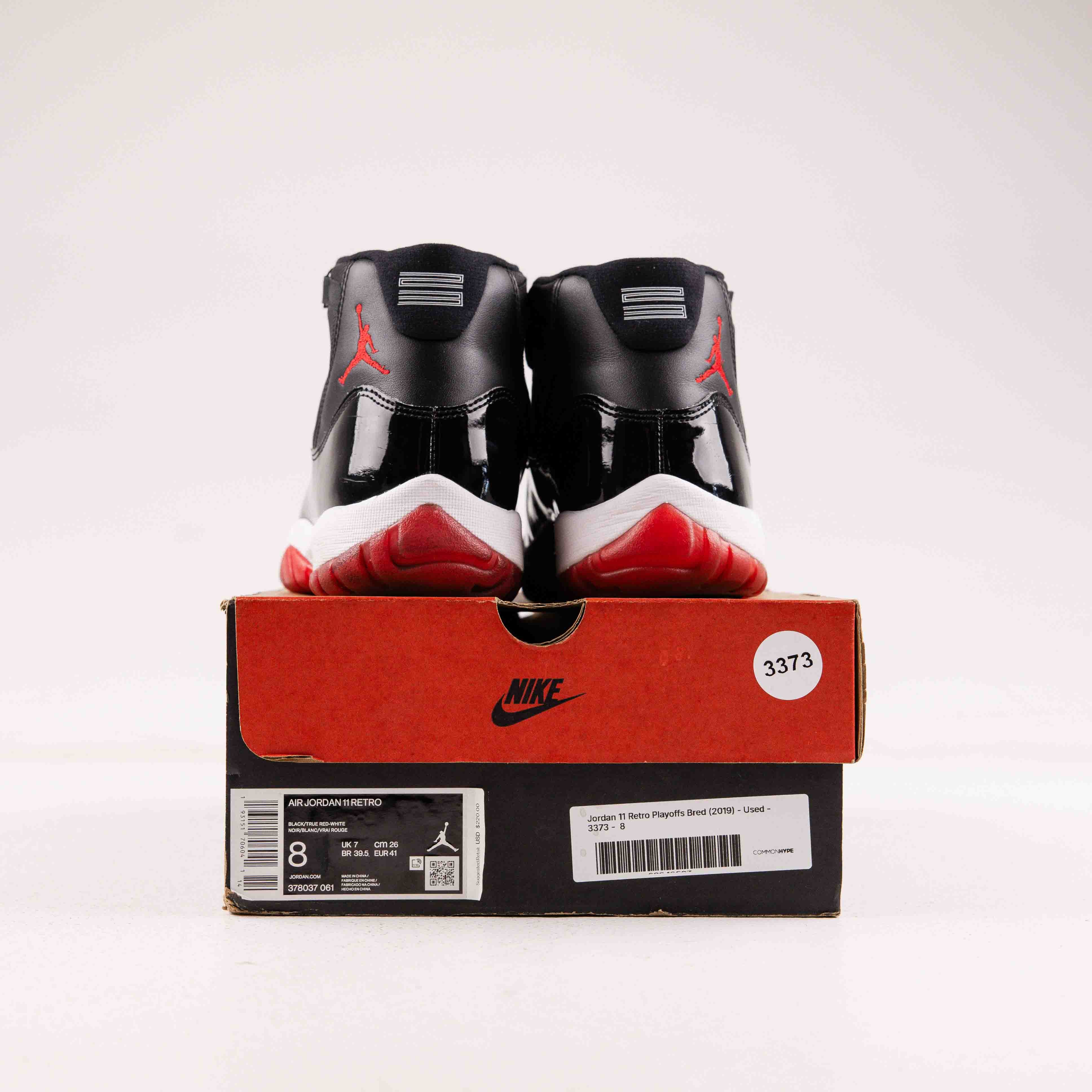 Jordan 11 Retro Playoffs Bred (2019) - Used - 3373 - Common Hype