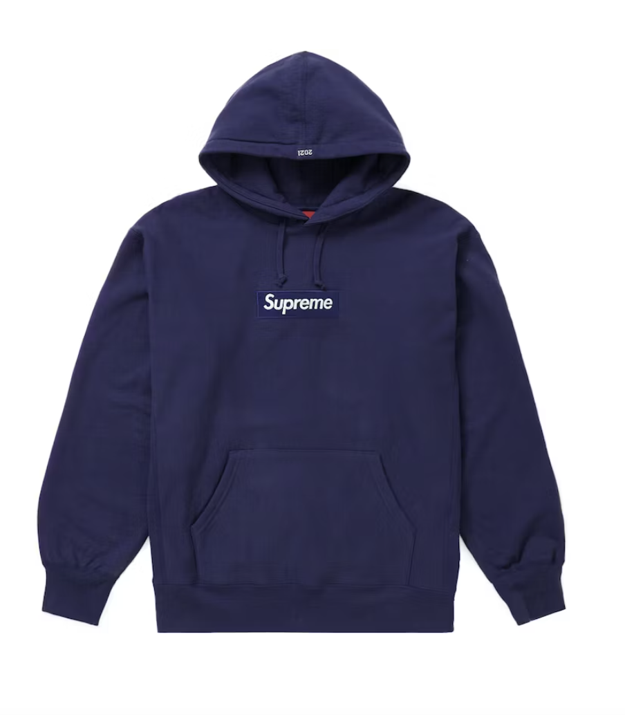 Supreme Box Logo Hooded Sweatshirt Washed Navy (FW21) – Common Hype