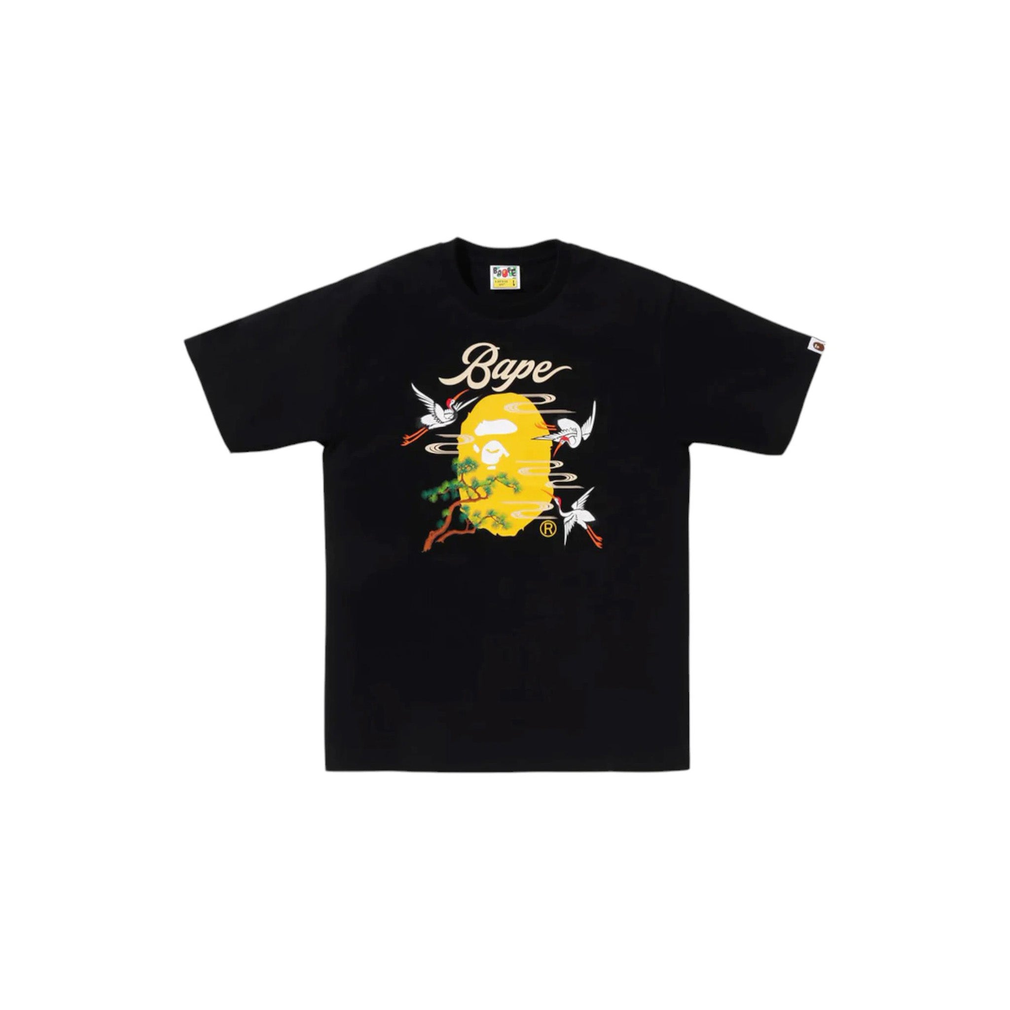 Bape Japanese Crane Tee Black - Common Hype