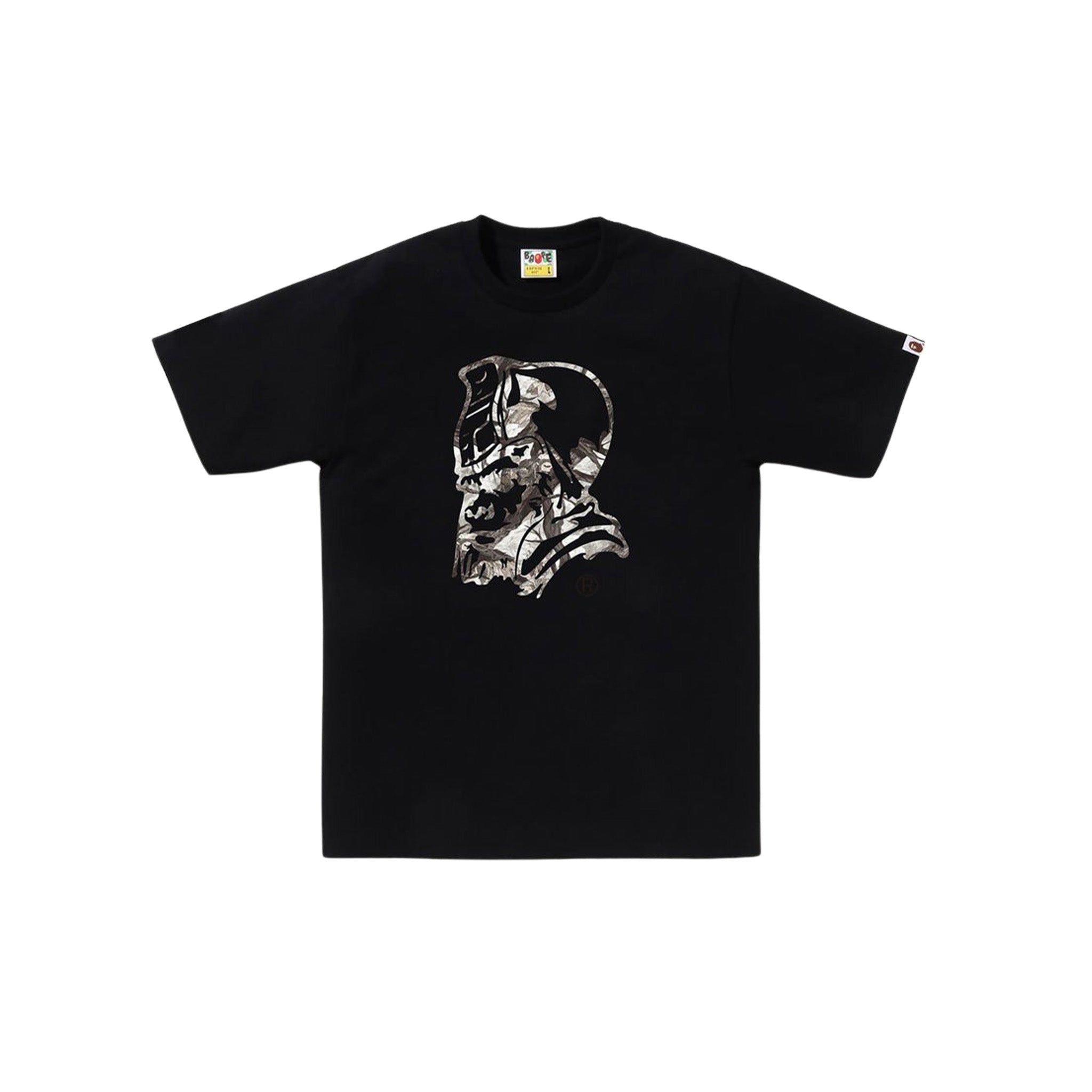 Bape Tree Edge Camo General Tee Black - Common Hype