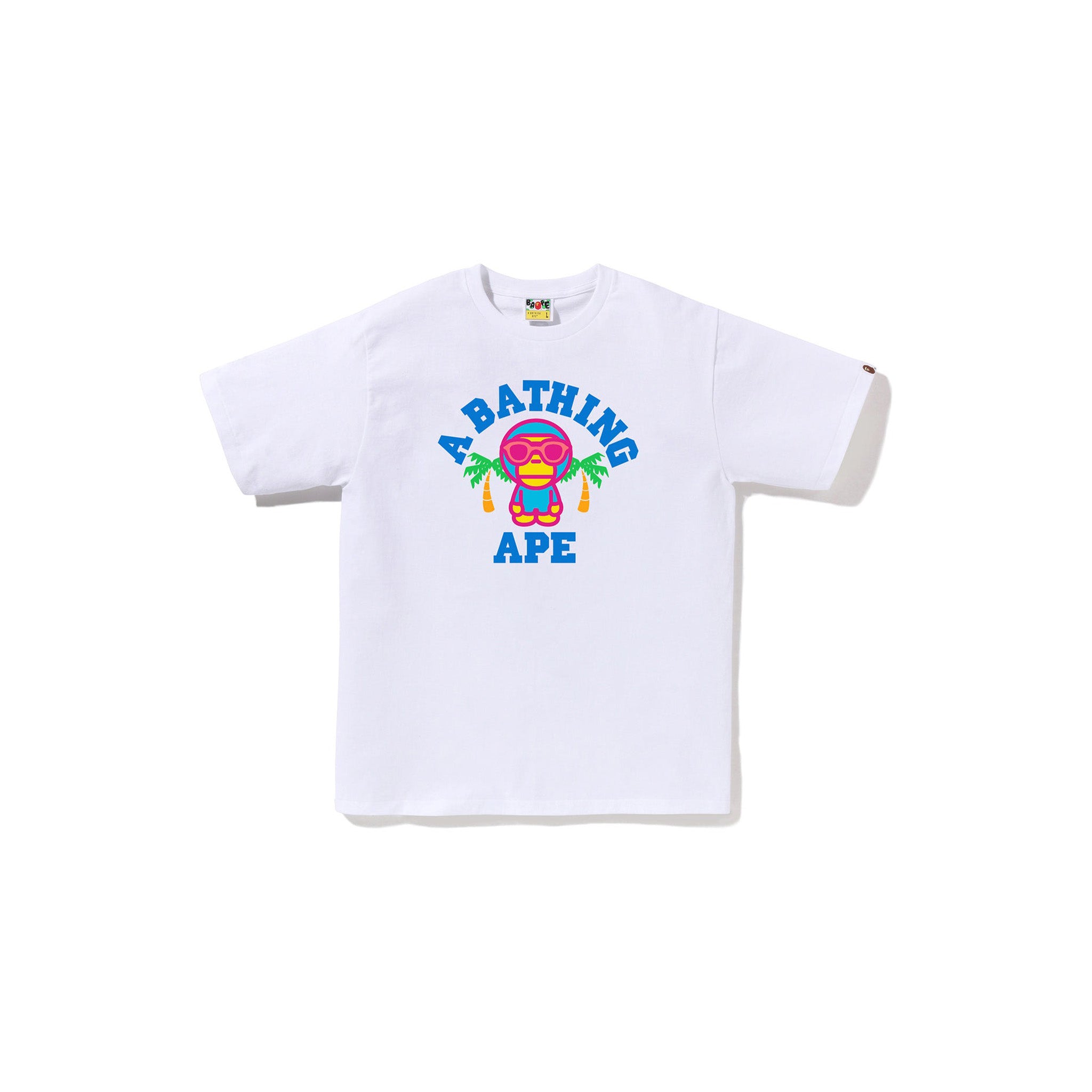 Bape Colors Milo College Summer Tee White - Common Hype