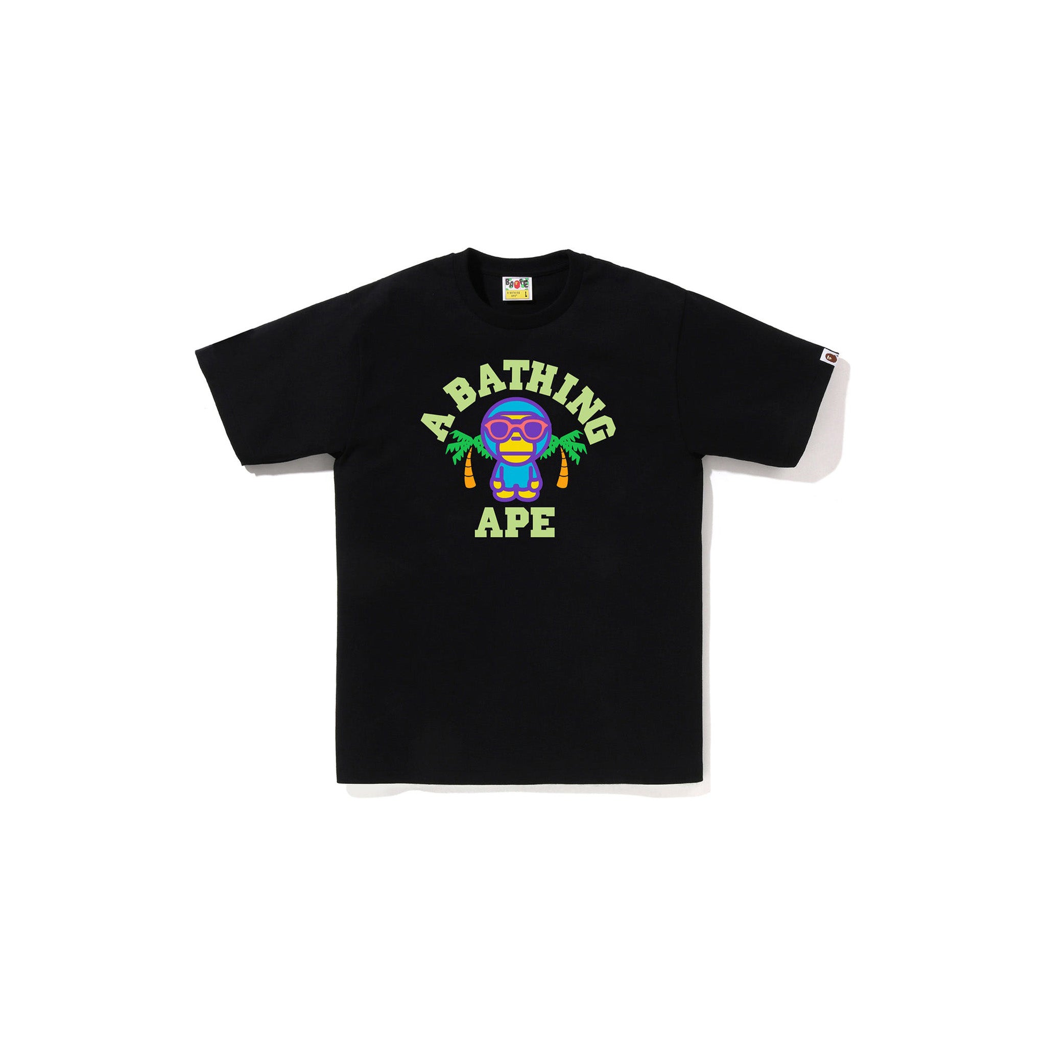Bape Colors Milo College Summer Tee Black - Common Hype
