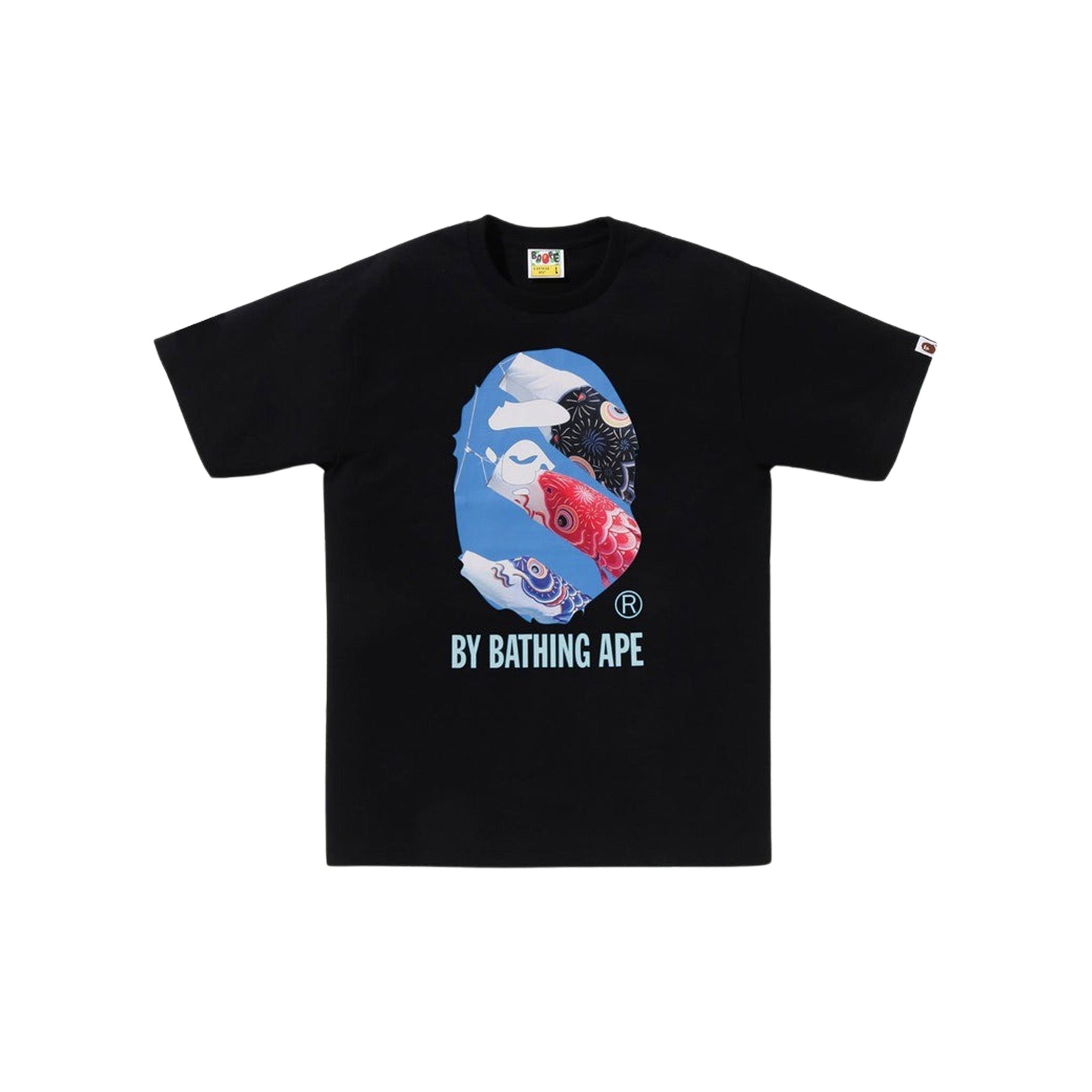 Bape Carp Photo By Bathing Ape Tee Black - Common Hype