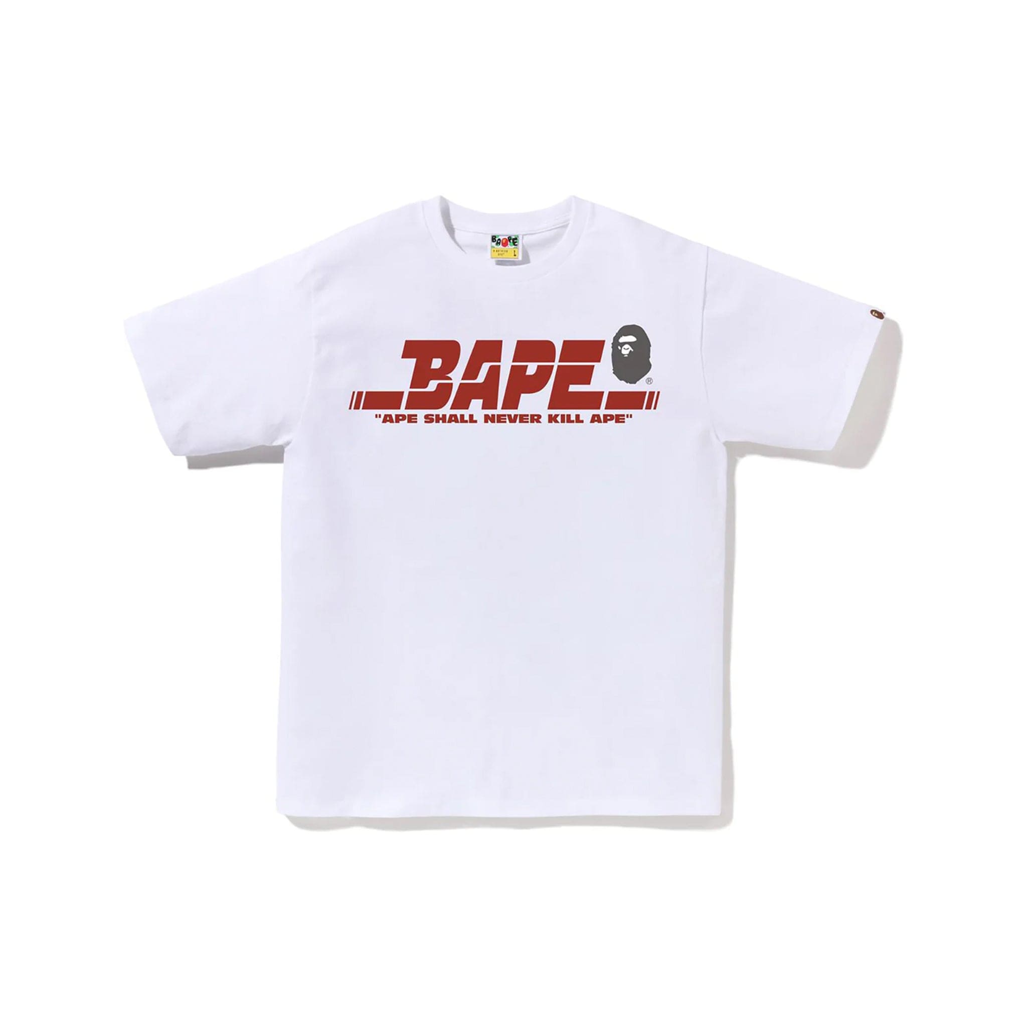 Fashion A Bathing Ape White and Red Shirt