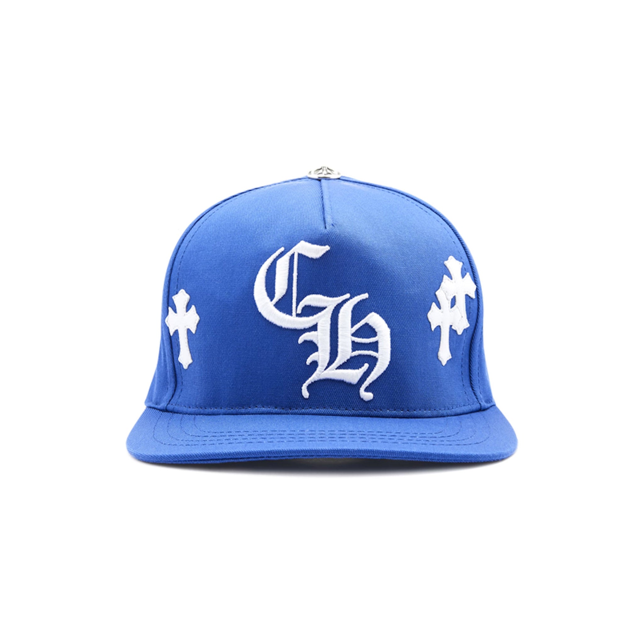 Chrome Hearts Cross Patch Baseball Hat Blue – Common Hype