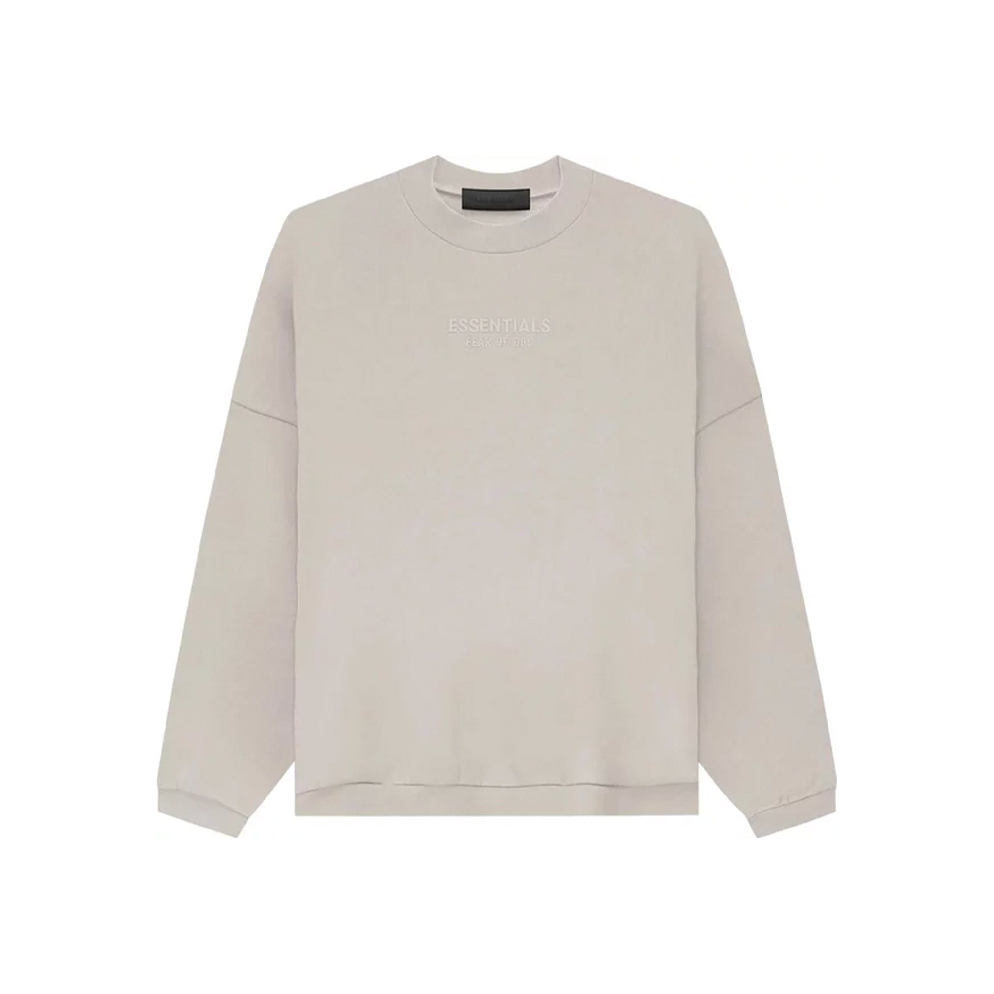 Fear of God Essentials Silver Cloud Crew Neck Sweatshirt - Common Hype