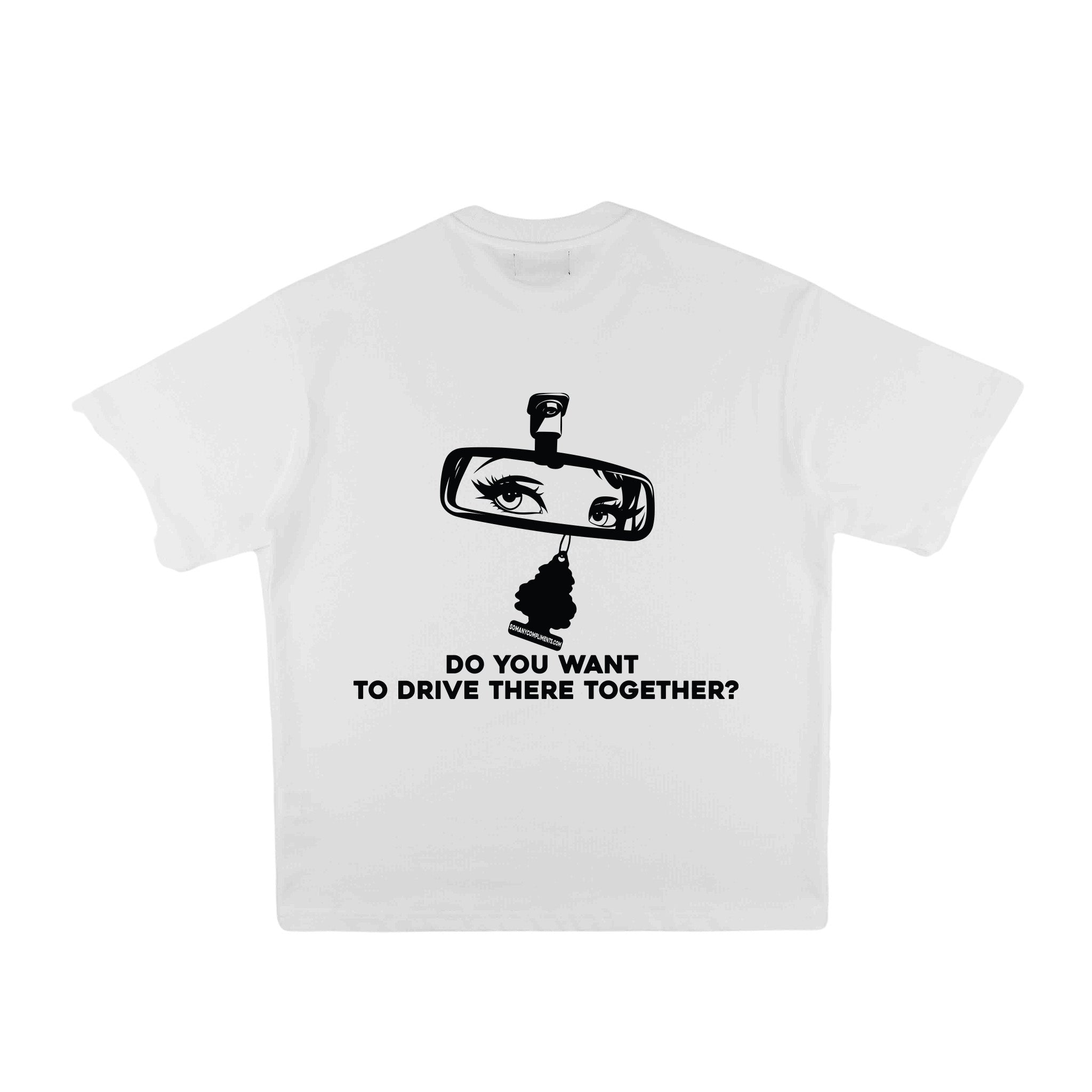 Compliments Drive There Together White Vintage Shirt - Common Hype