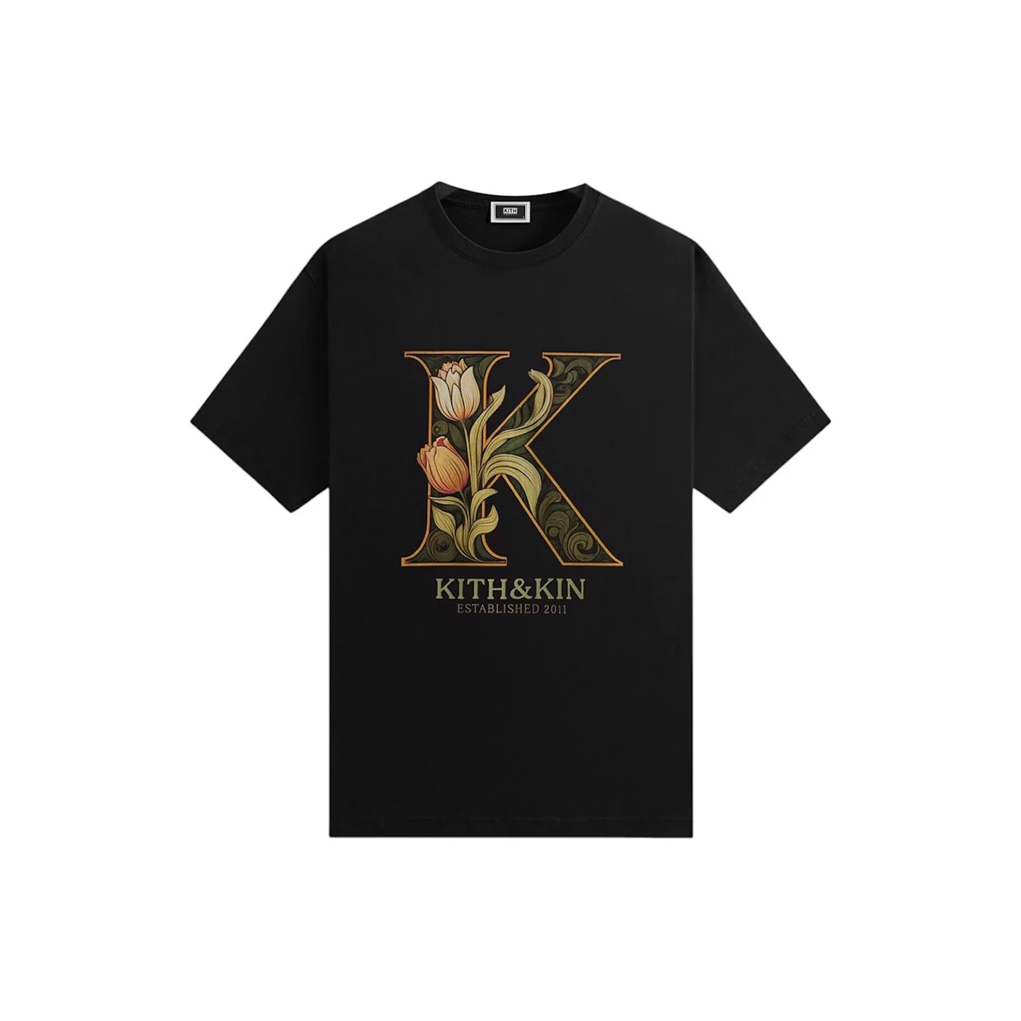 Kith Tulip K Tee Black - Common Hype