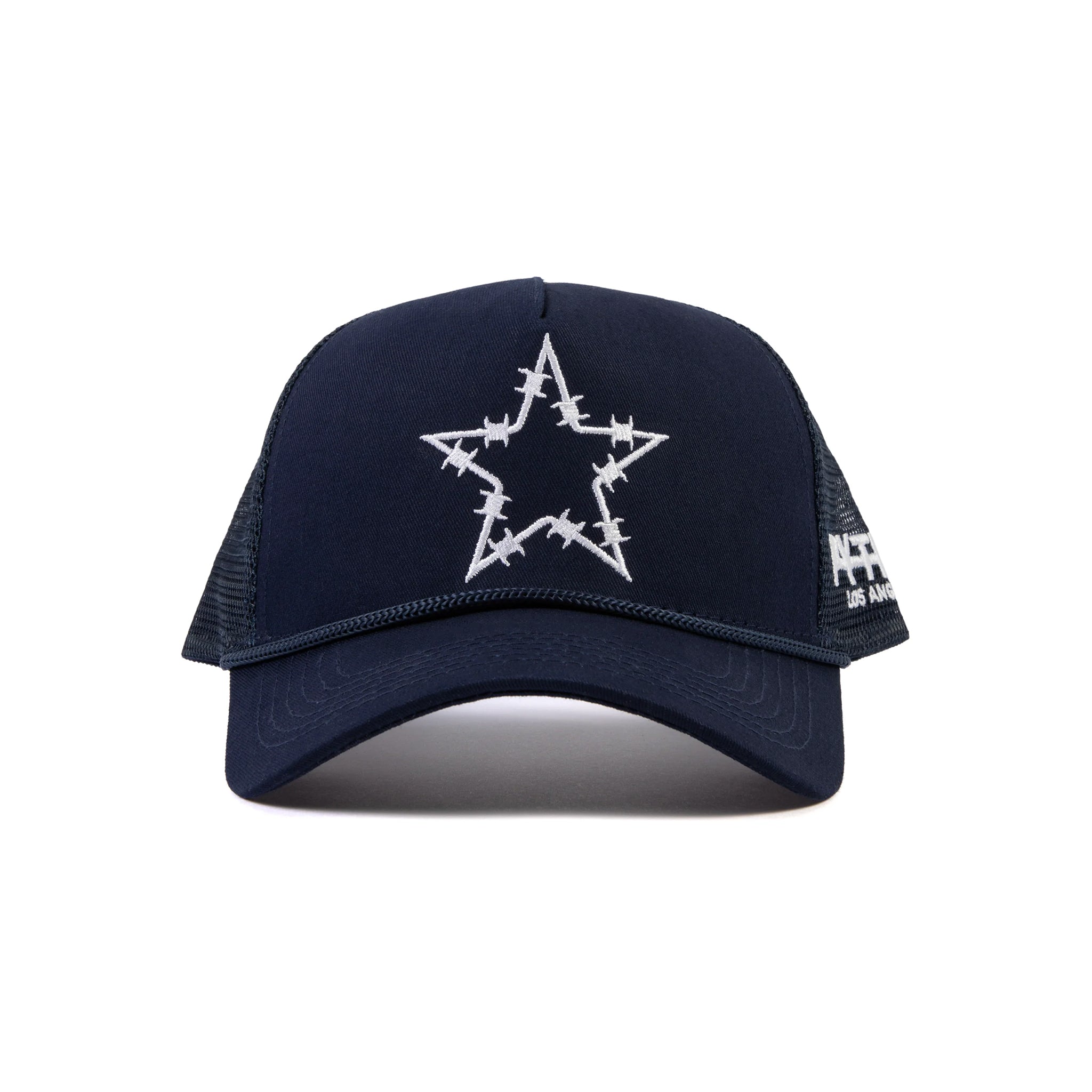 Pythia Barbwire Star Trucker Navy Hat