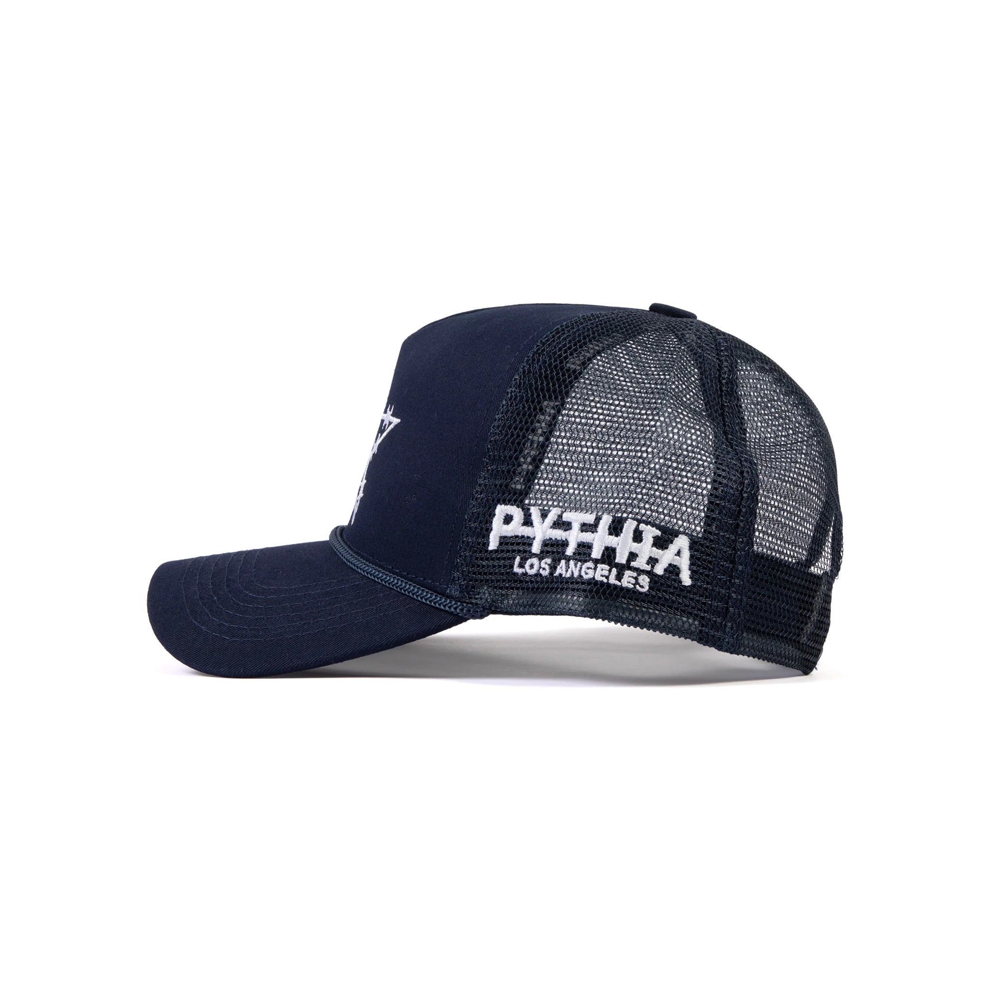 Pythia Barbwire Star Trucker Navy Hat