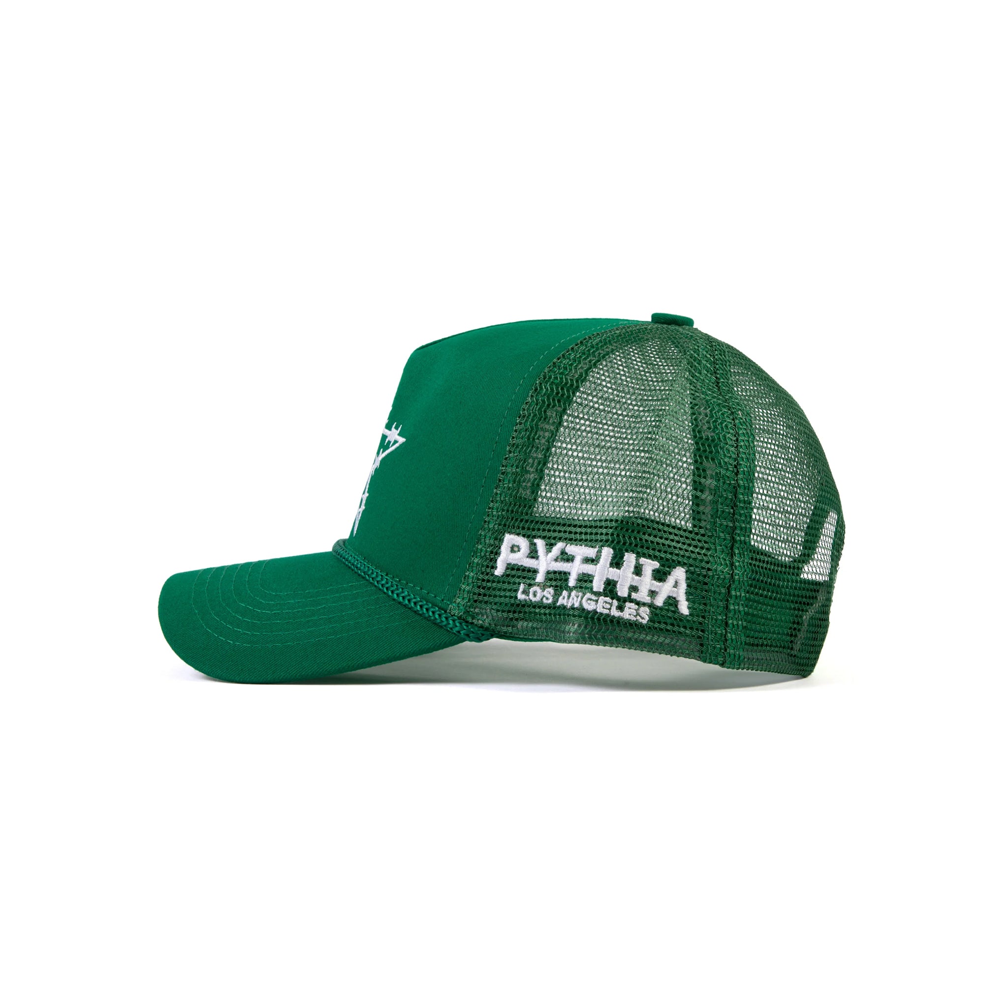 Pythia Barbwire Star Trucker Green Hat