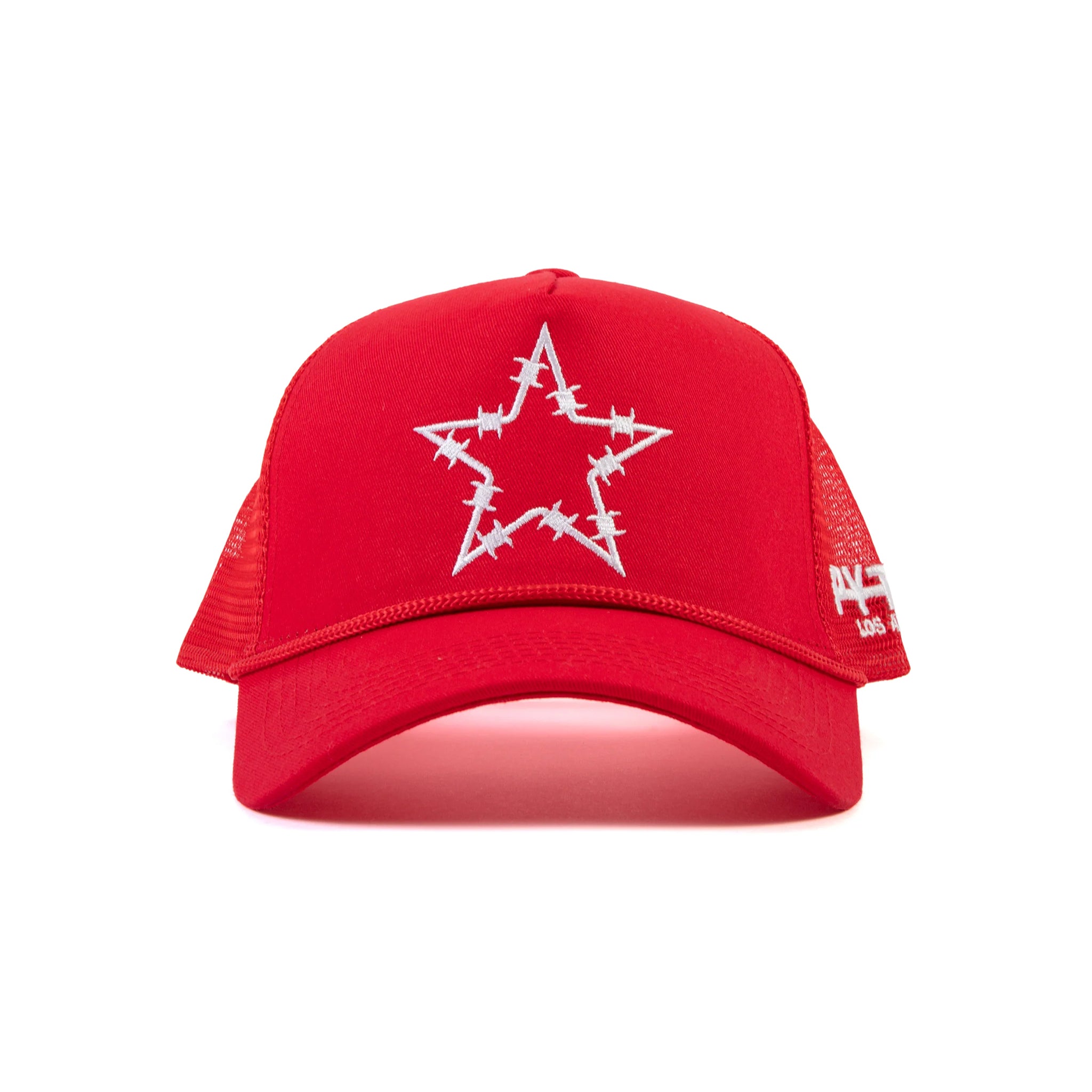 Pythia Barbwire Star Trucker Red Hat