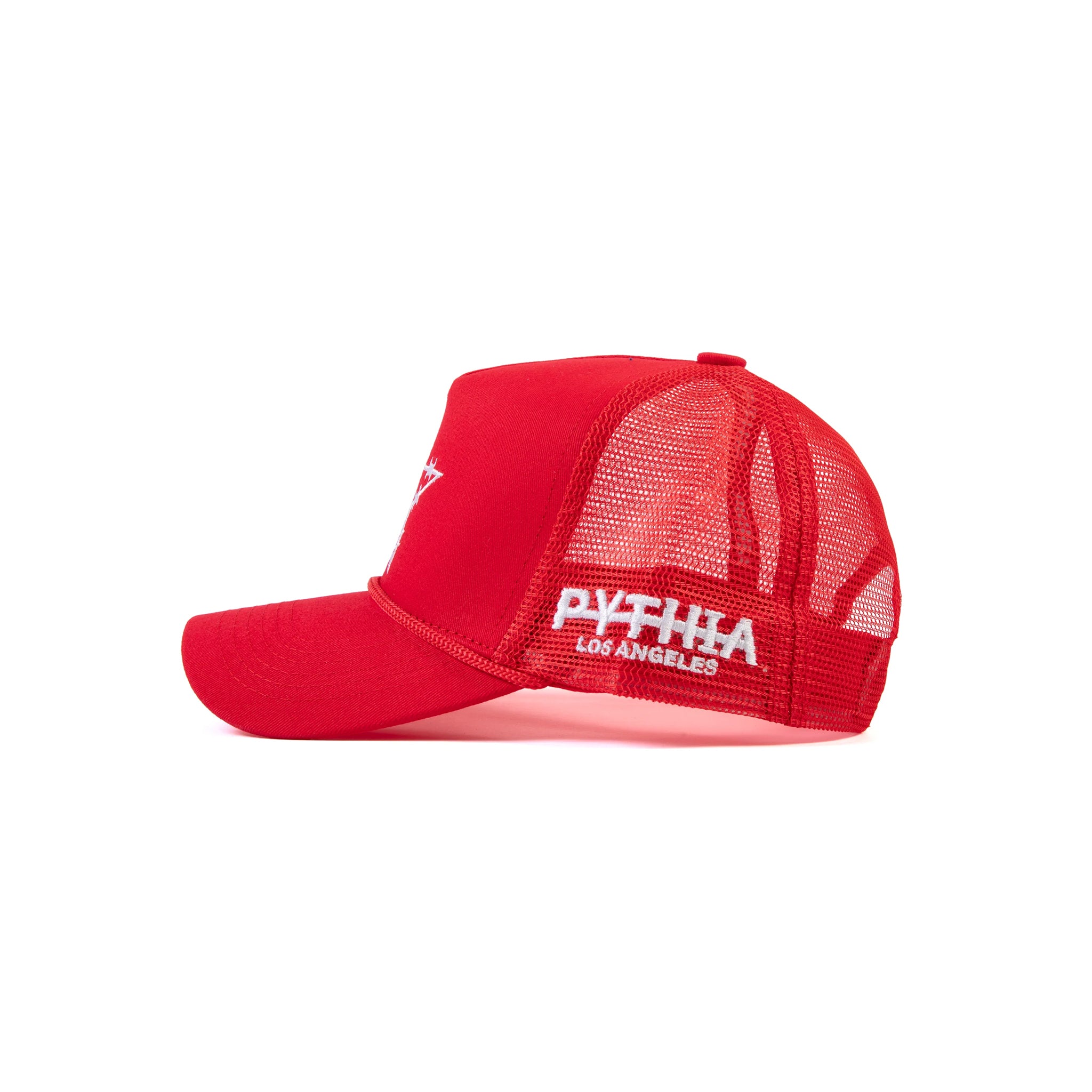 Pythia Barbwire Star Trucker Red Hat