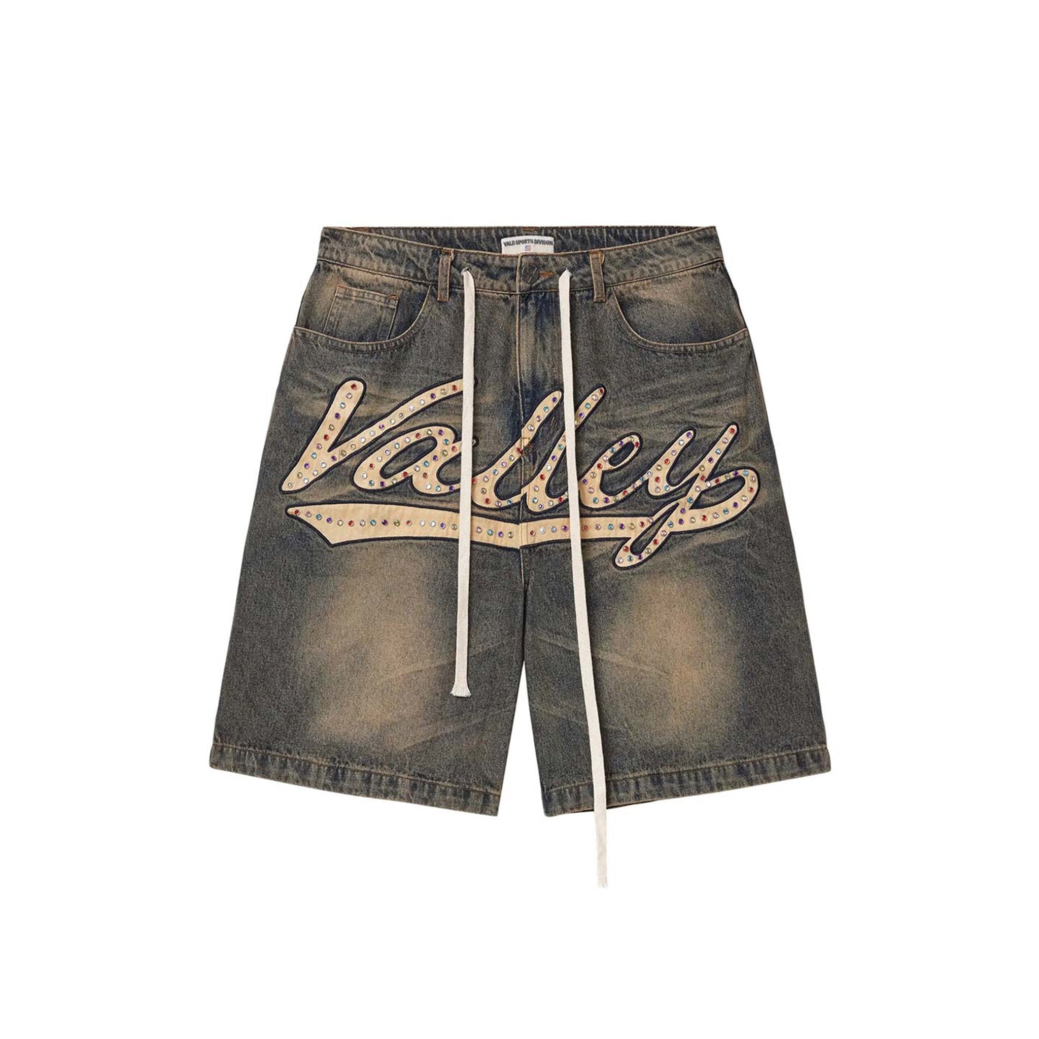 Vale Forever Skittles Jean Shorts Mid Blue - Common Hype