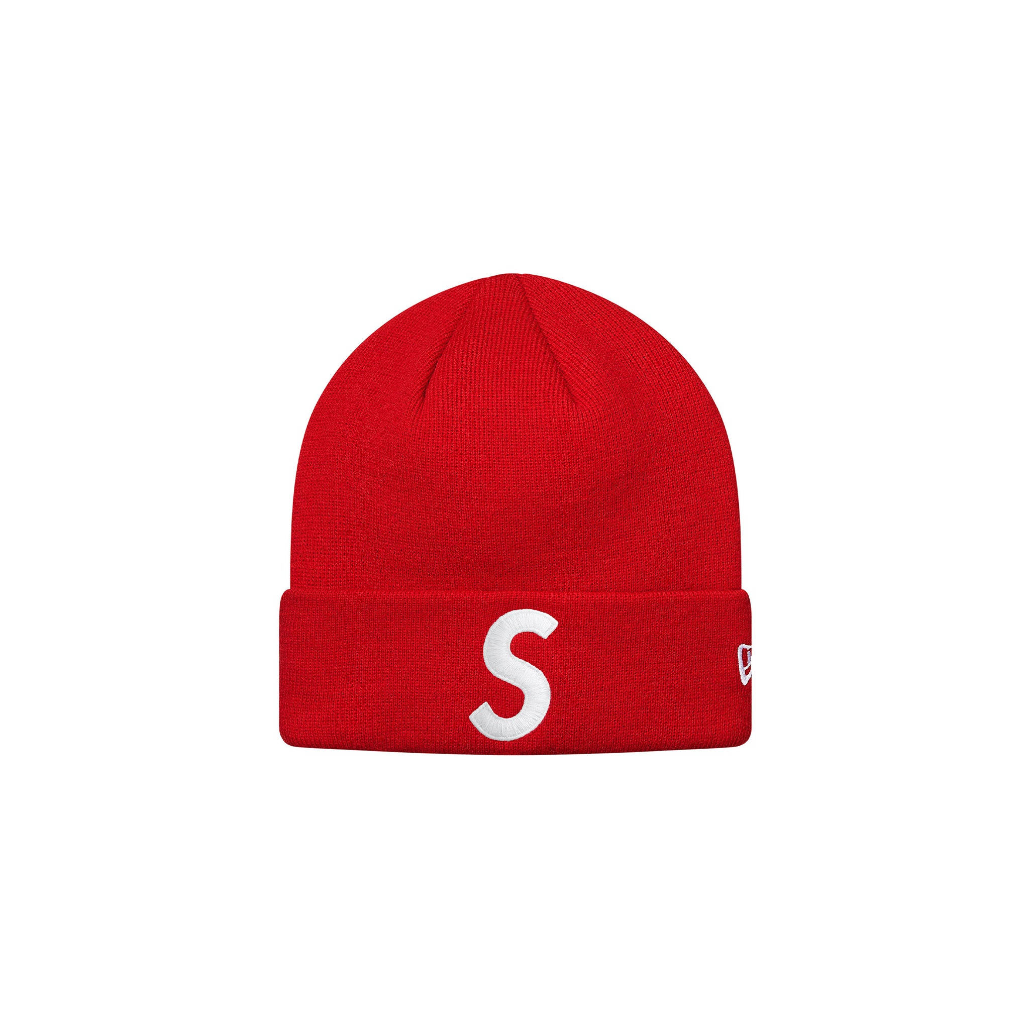 Supreme New Era S Logo Beanie Red – Common Hype
