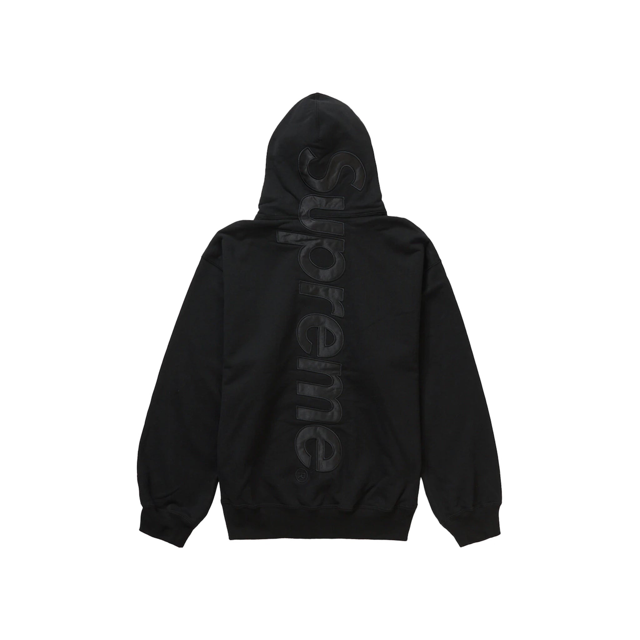 Supreme Satin Appliqué Hooded Sweatshirt (FW23) Black – Common Hype