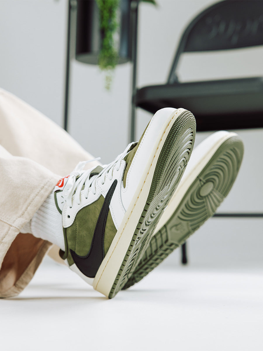 Early Look: Travis Scott x Air Jordan 1 Low OG “Medium Olive”