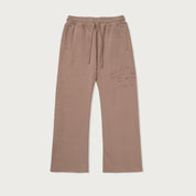 Honor The Gift Script Embroidered Sweats Light Brown - Common Hype