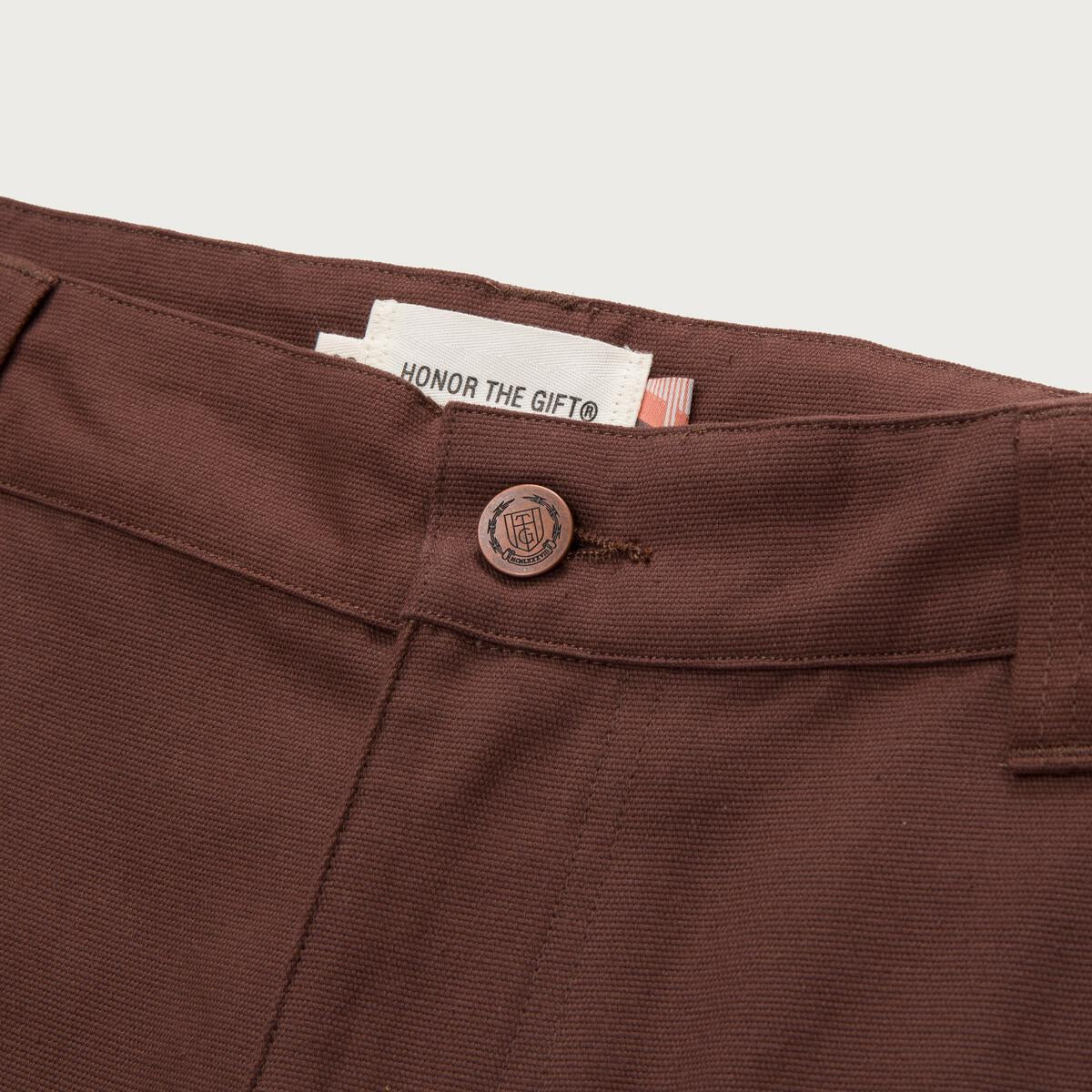 Honor The Gift Pipeline Ankle Pant Brown - Common Hype