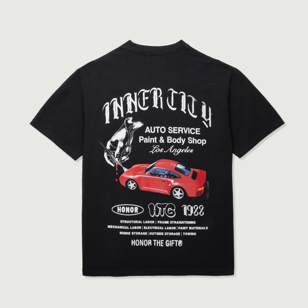 Honor the Gift Inner City Auto Service Tee Black