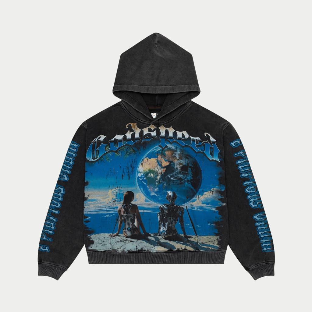 Godspeed Artificial Love Hoodie Black Wash - Common Hype