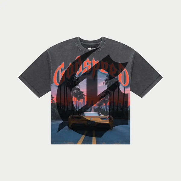 Godspeed Sunset BLVD T-Shirt Grey Wash – Common Hype