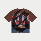 Godspeed Sunset BLVD T-Shirt Brown
