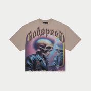 Godspeed Man in the Mirror T-Shirt Stone Grey - Common Hype