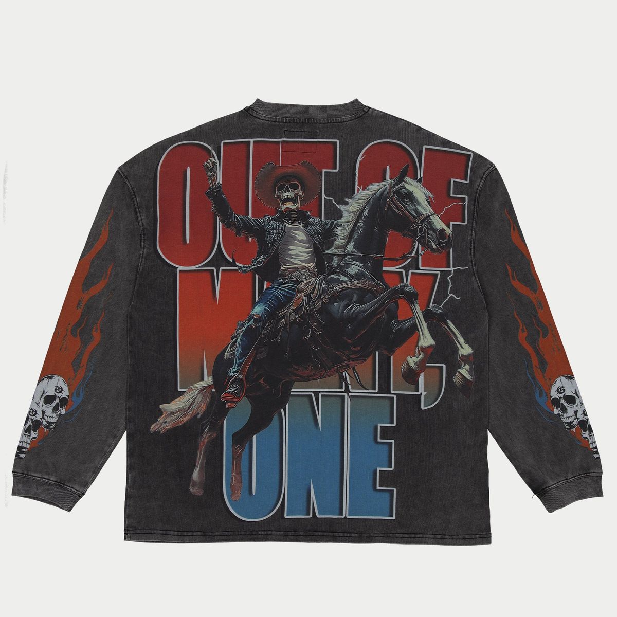 Godspeed Best Western Long Sleeve Tee Washed Grey - Common Hype