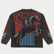 Godspeed Best Western Long Sleeve Tee Washed Grey - Common Hype