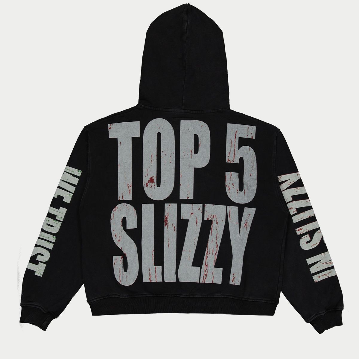 Godspeed Top 5 Slizzy VVS Hoodie Black Wash - Common Hype