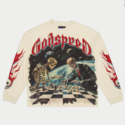 Godspeed Checkmate Long Sleeve Bone - Common Hype