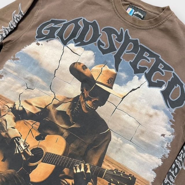 Godspeed Virtuoso Long Sleeve T-Shirt Brown - Common Hype