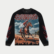 Godspeed Thoroughbred Long Sleeve Black Wash - Common Hype