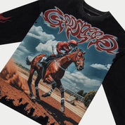 Godspeed Thoroughbred Long Sleeve Black Wash - Common Hype