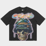 Godspeed Badges of Honor T-shirt Black Wash - Common Hype