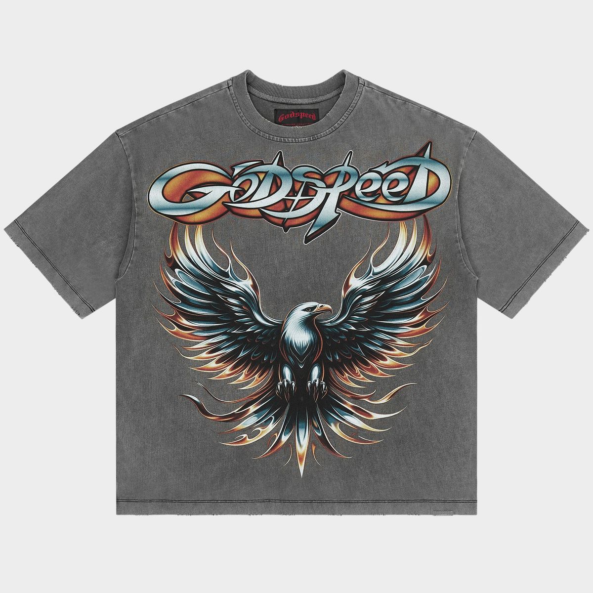 Godspeed Eagle Eye T-shirt Grey Wash - Common Hype