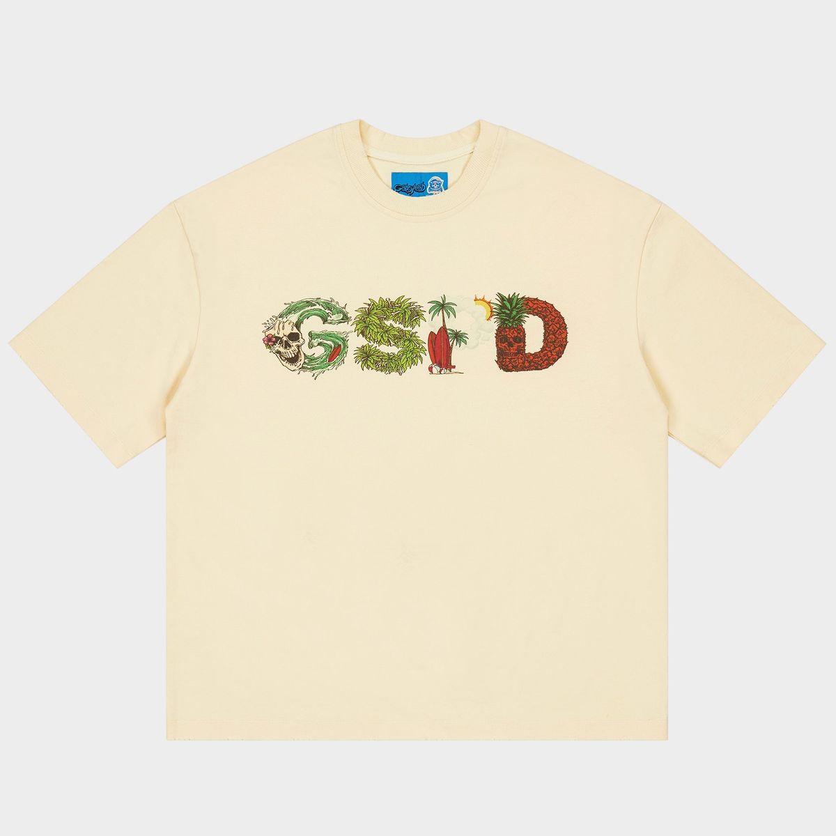 Godspeed Surfs Up T-shirt Bone