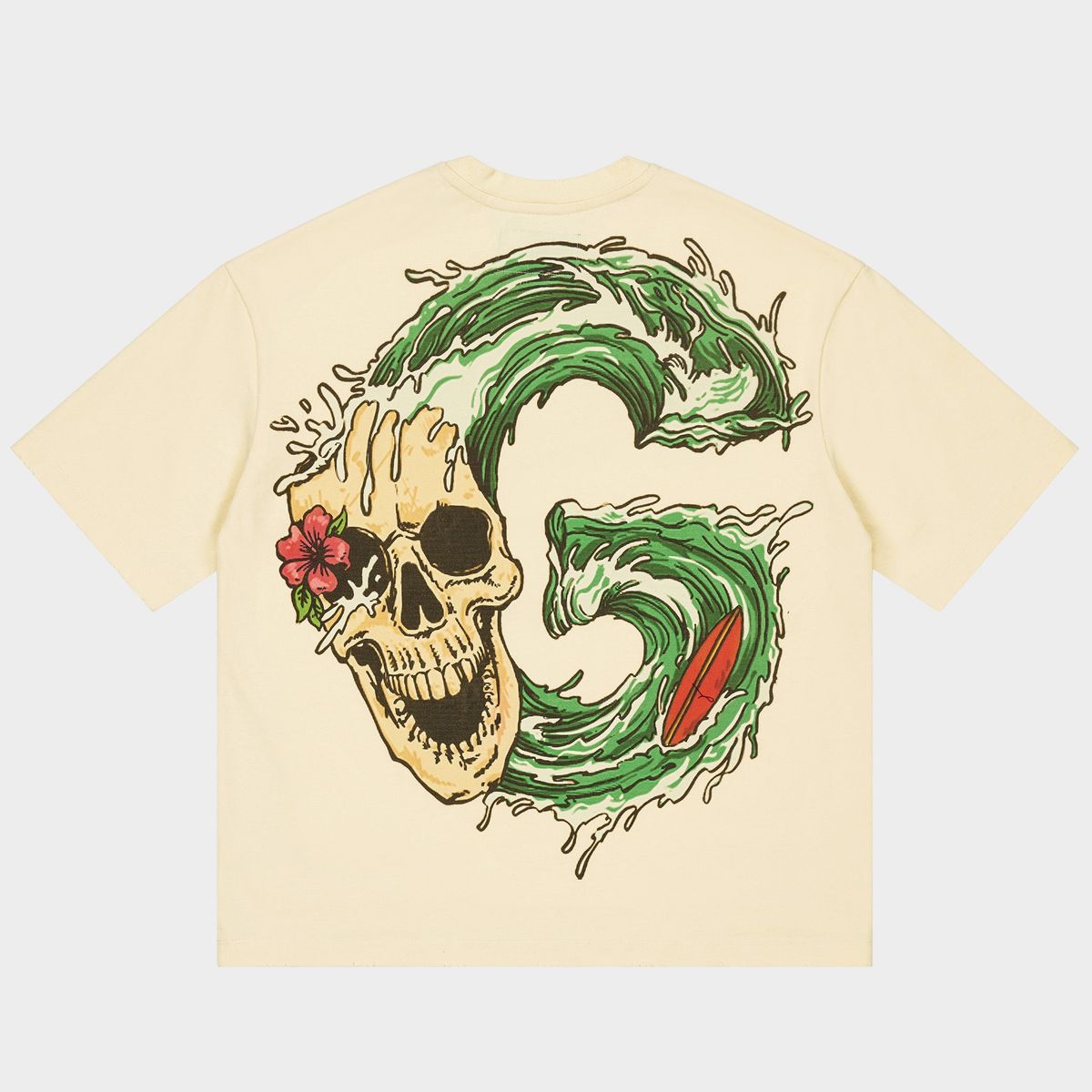 Godspeed Surfs Up T-shirt Bone