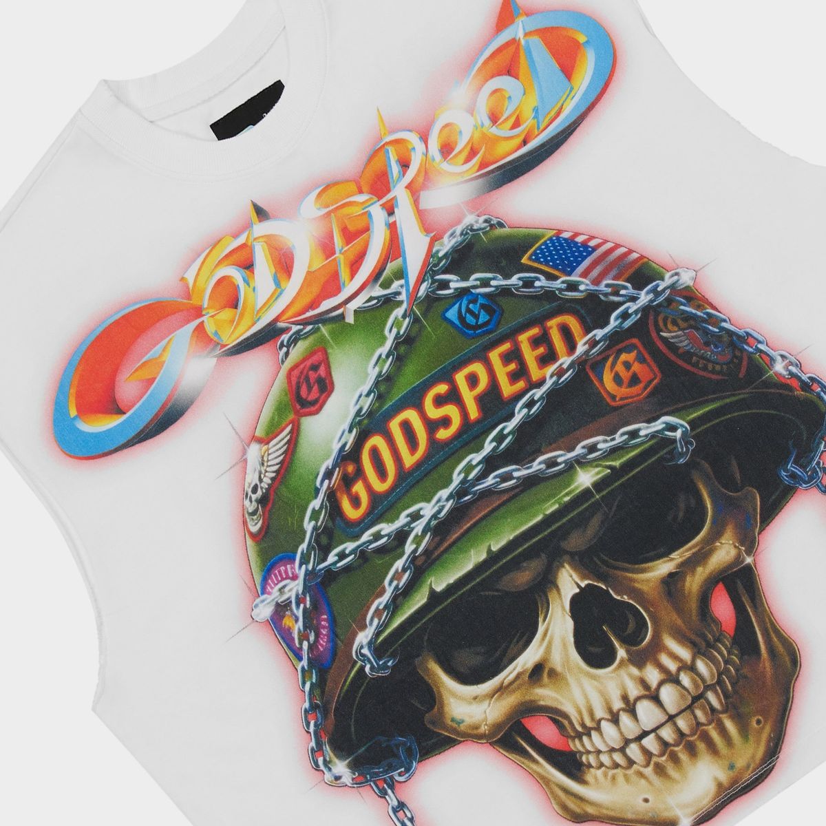 Godspeed Badges of Honor Sleeveless White