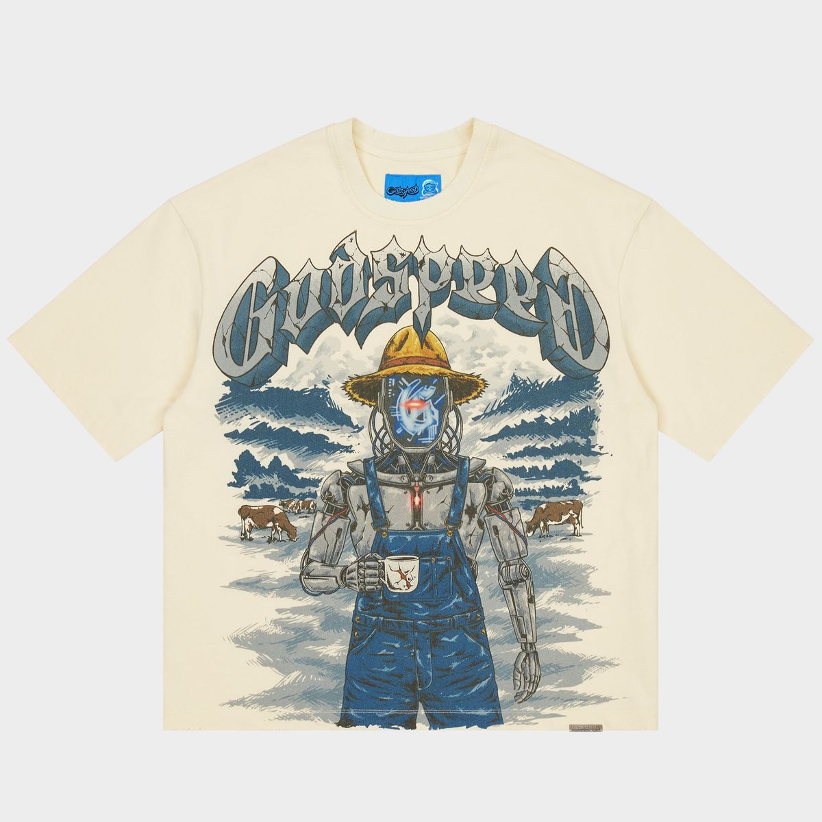 Godspeed Aura Farm T-Shirt Bone