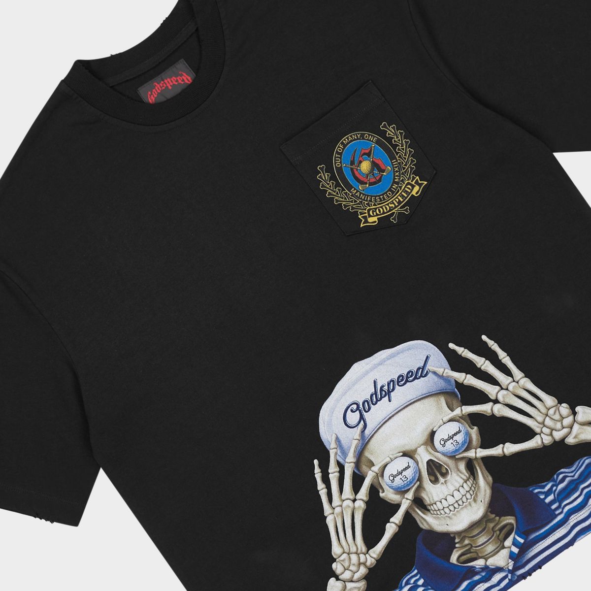 Godspeed Golf Days Pocket T-Shirt Black