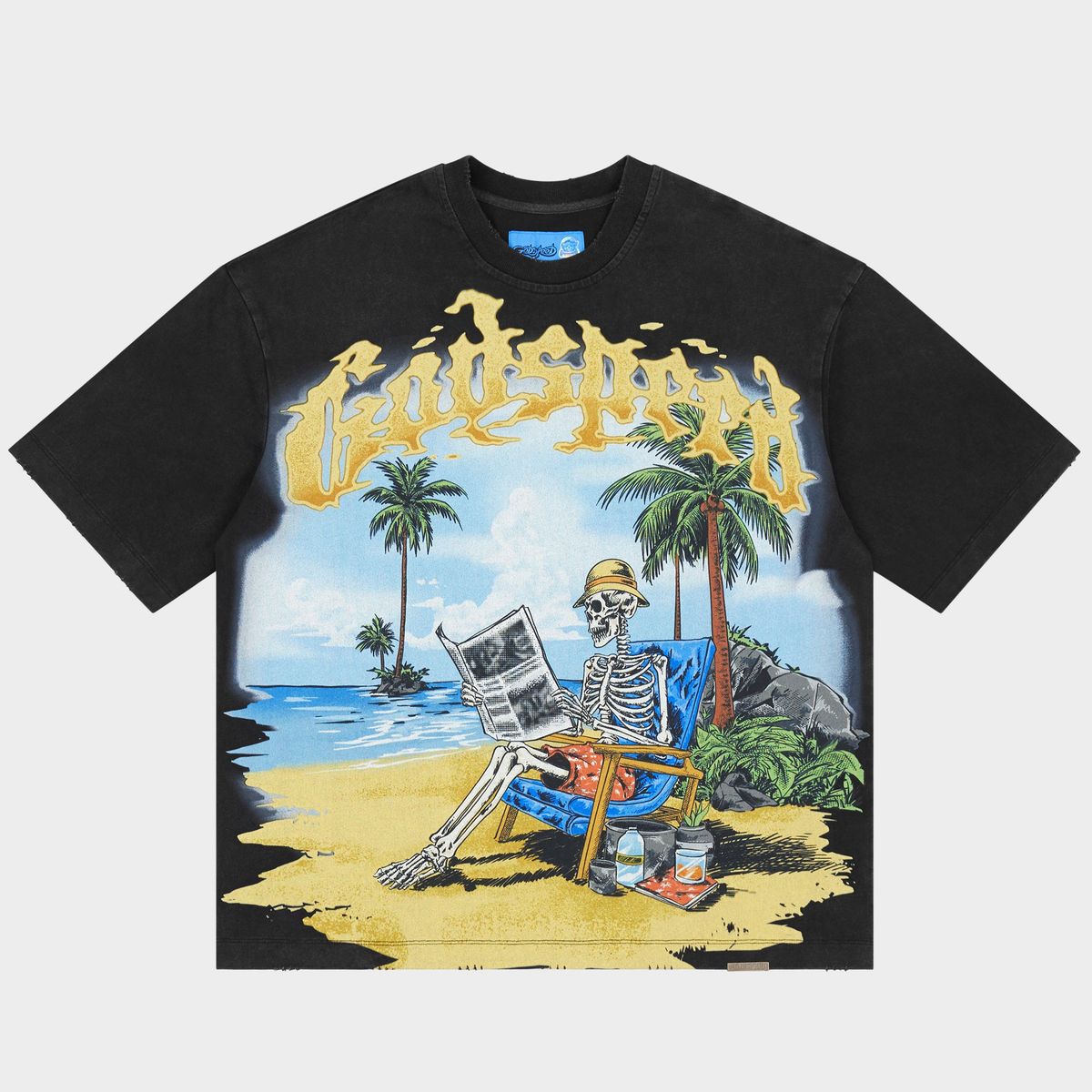Godspeed Skeleton Beach T-Shirt Black