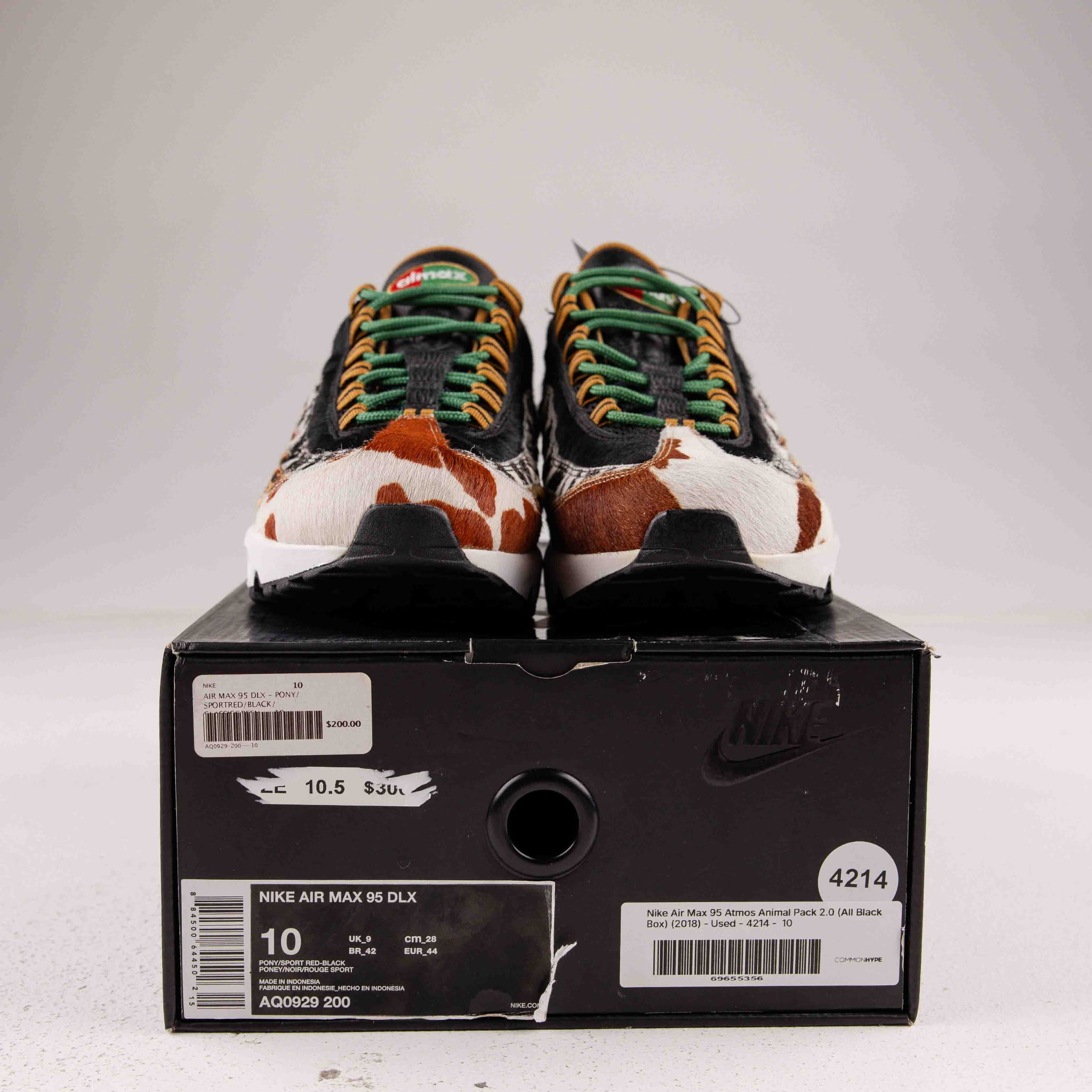 Nike Air Max 95 Atmos Animal Pack 2.0 (All Black Box) (2018) - Used - 4214 - Common Hype
