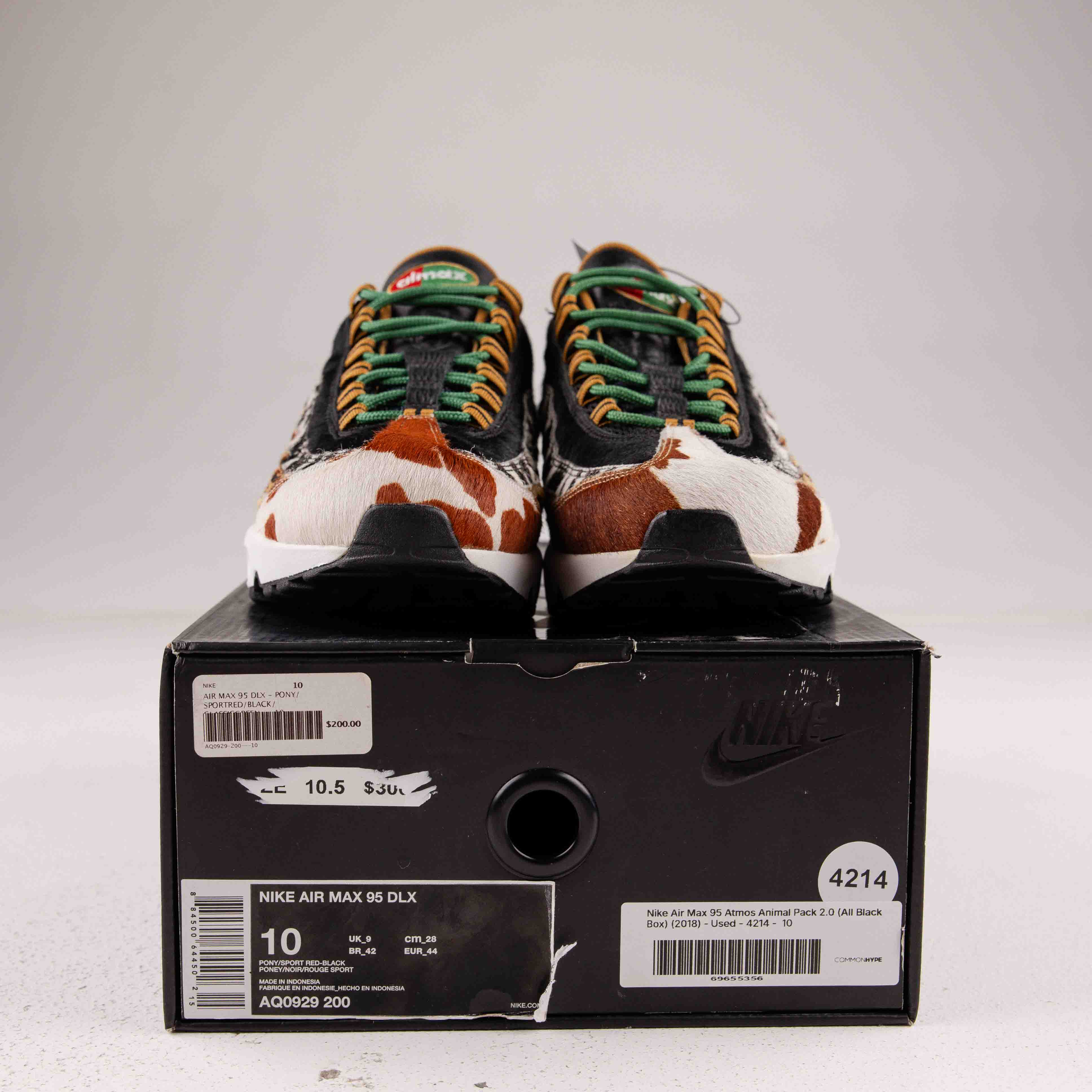 Nike Air Max 95 Atmos Animal Pack 2.0 (All Black Box) (2018) - Used - 4214 - Common Hype