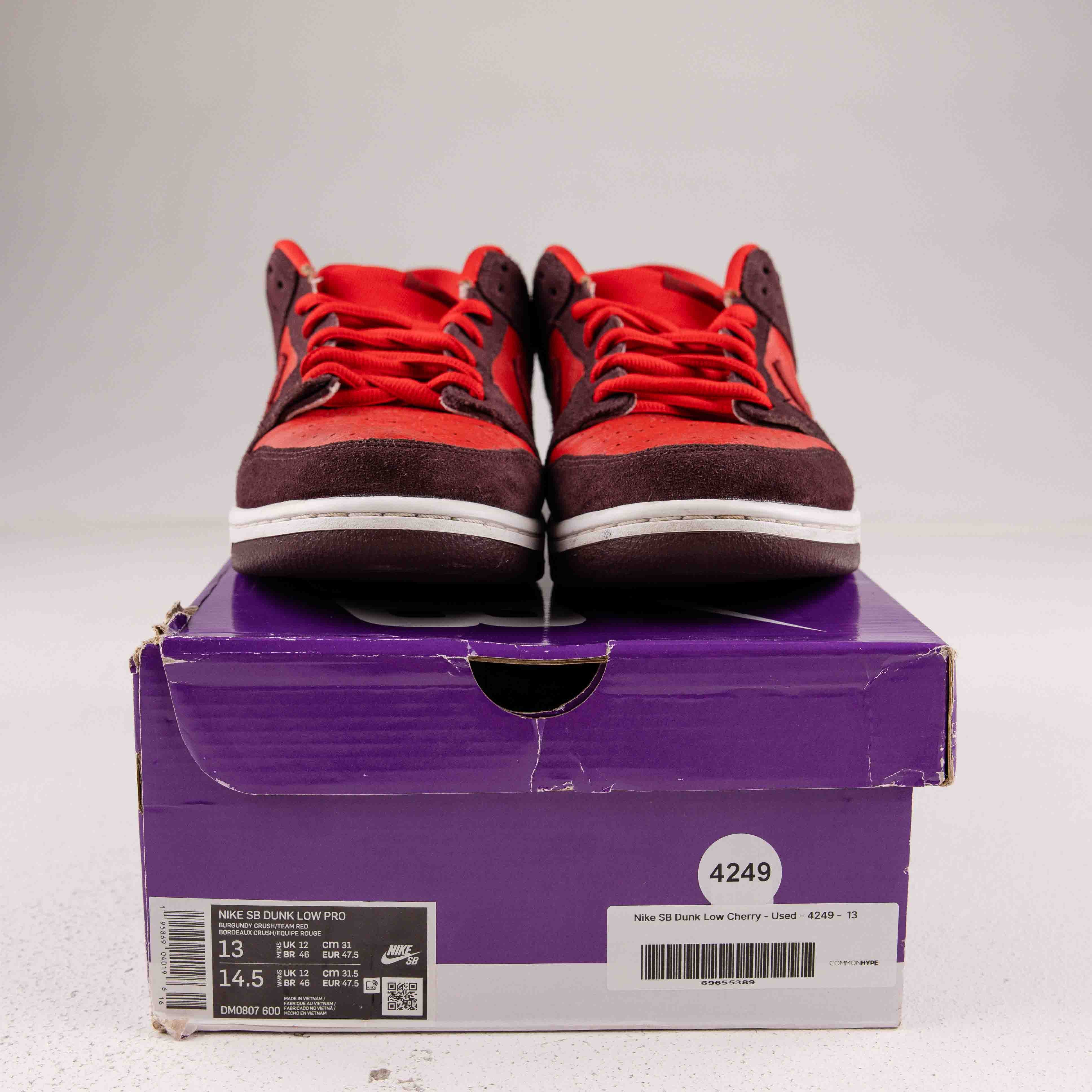 Nike SB Dunk Low Cherry - Used - 4249 - Common Hype